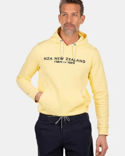 NZA New Zealand Auckland Sweats|Hoodie Met Logo -Iguana Yellow