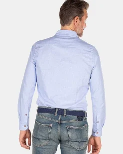 NZA New Zealand Auckland Overhemden|Katoenen Blauw Overhemd-Rhythm Blue