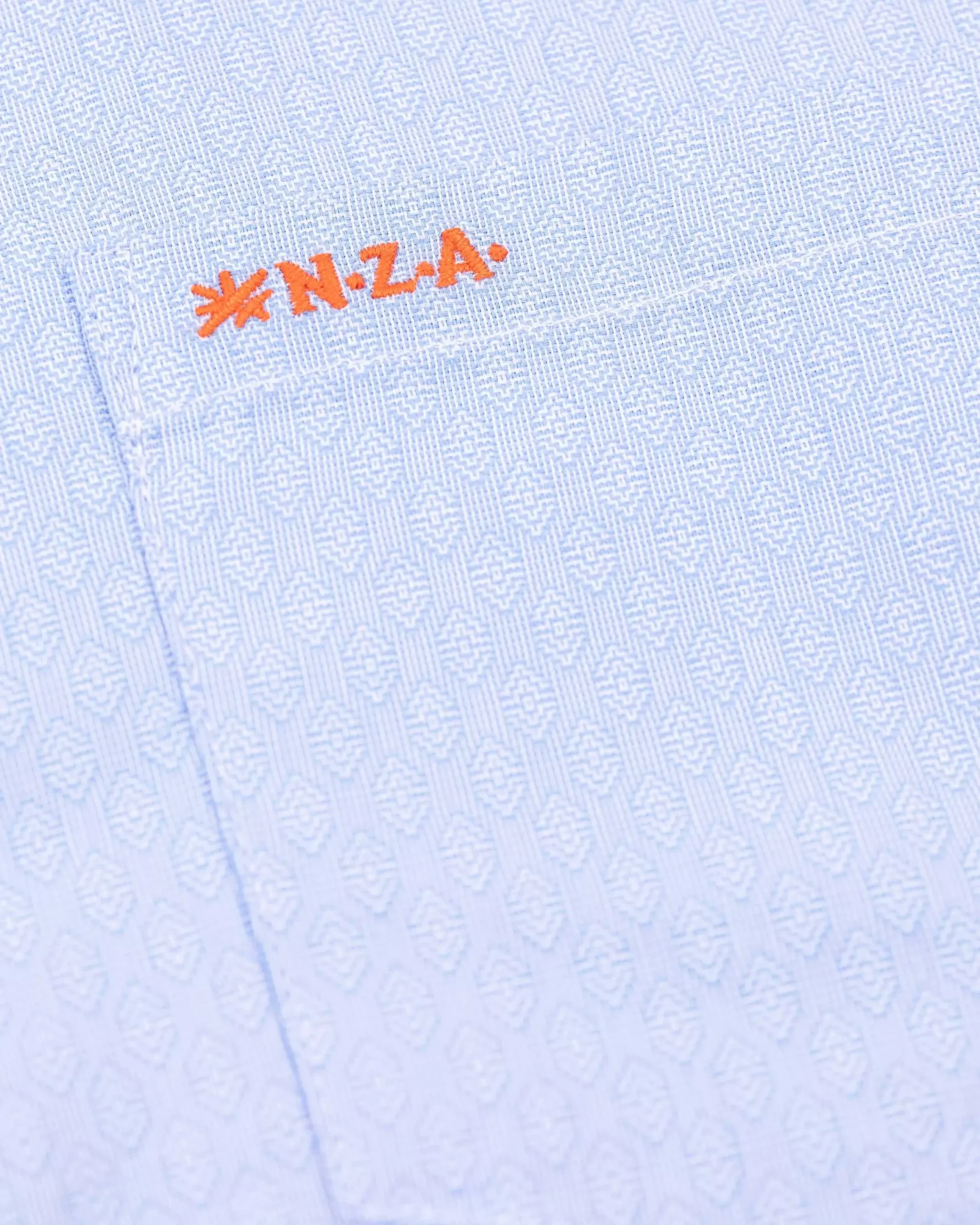 NZA New Zealand Auckland Overhemden|Katoenen Blauw Overhemd-Rhythm Blue