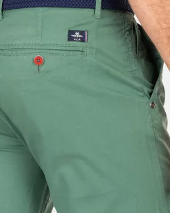 NZA New Zealand Auckland Broeken|Katoenen Chino Met Stretch-Amazon Green
