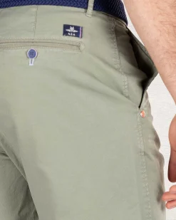 NZA New Zealand Auckland Broeken|Katoenen Chino Shorts-Mellow Army