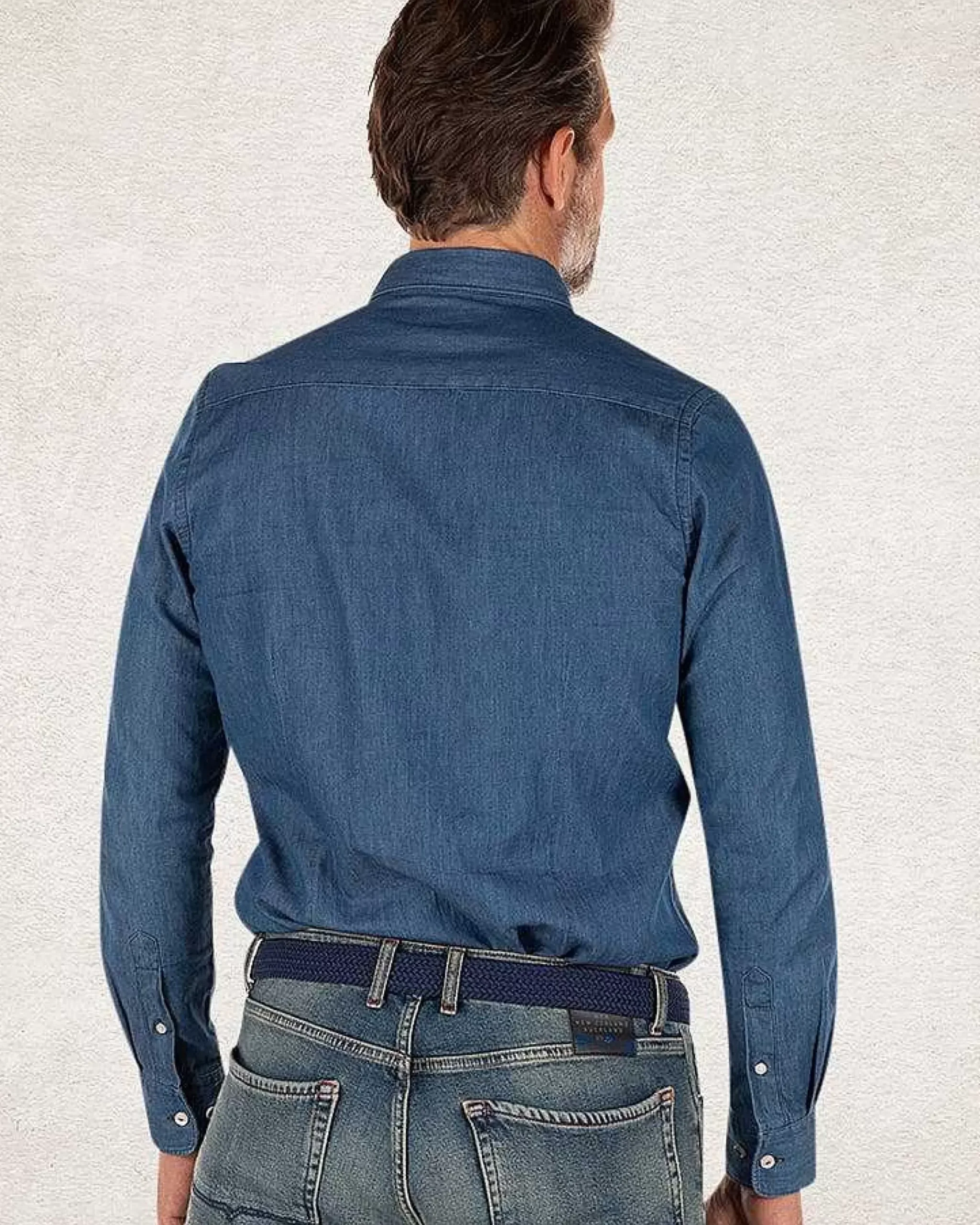 NZA New Zealand Auckland Overhemden|Katoenen Denim Overhemd