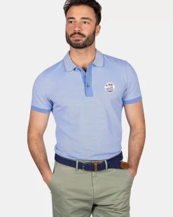 NZA New Zealand Auckland Polo-Shirts|Katoenen Effen Polo-Bed Blue
