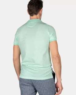 NZA New Zealand Auckland Polo-Shirts|Katoenen Effen Polo-Teal Green