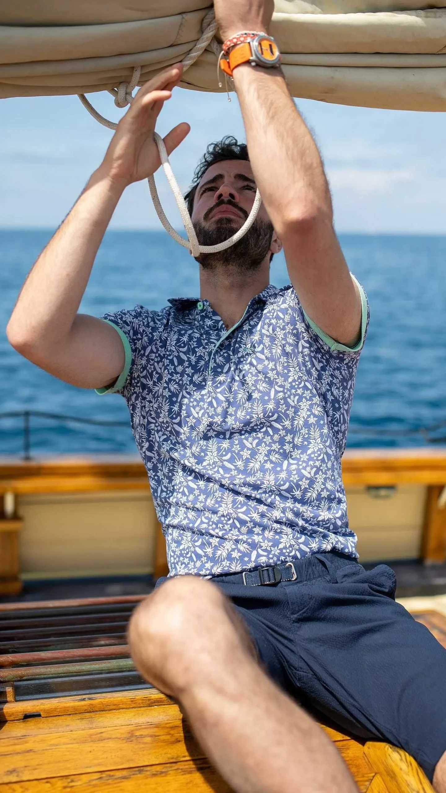 NZA New Zealand Auckland Polo-Shirts|Katoenen Jersey Polo-Dusk Navy