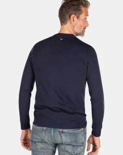 NZA New Zealand Auckland T-Shirts|Katoenen Longsleeve-Traditional Navy