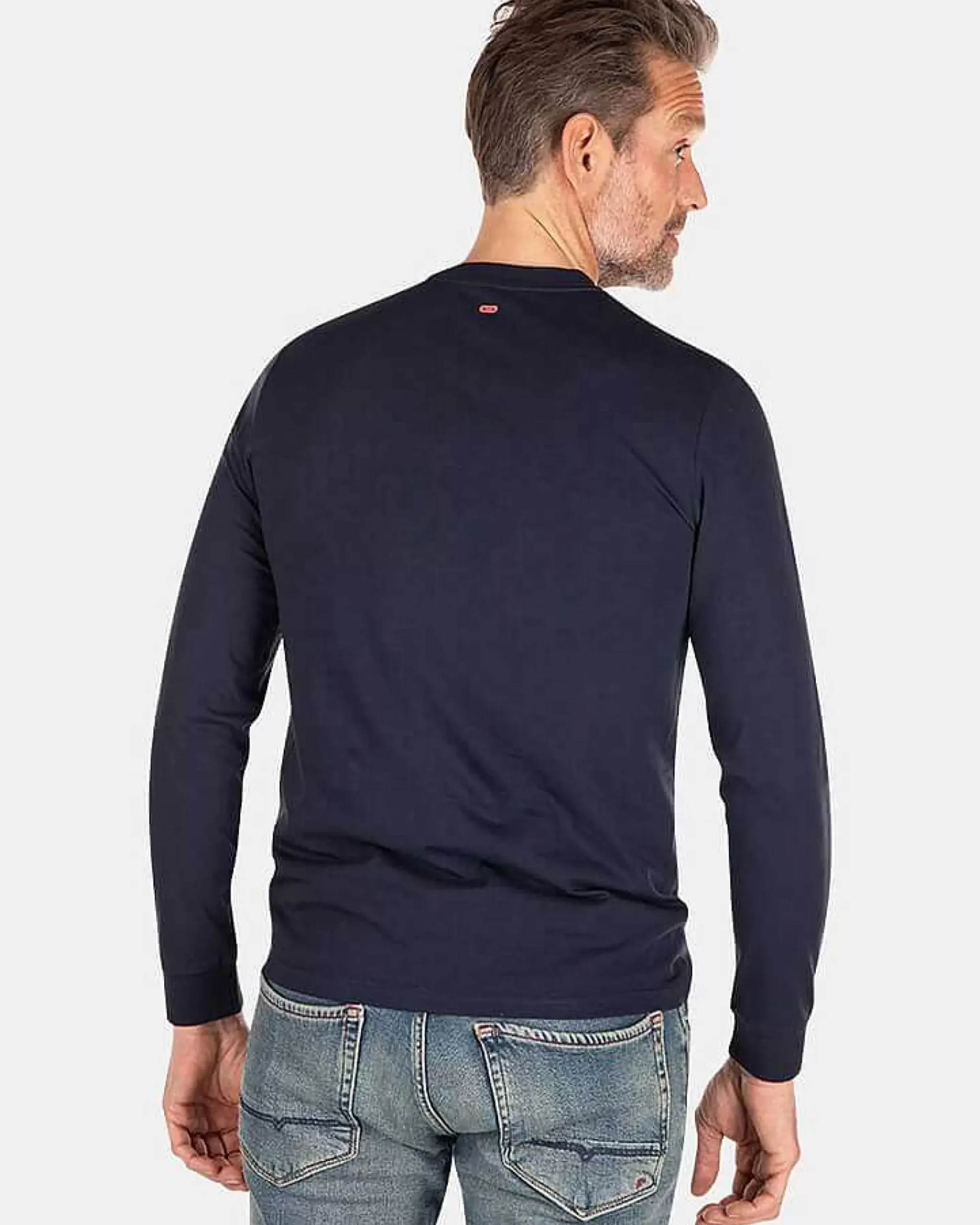 NZA New Zealand Auckland T-Shirts|Katoenen Longsleeve-Traditional Navy