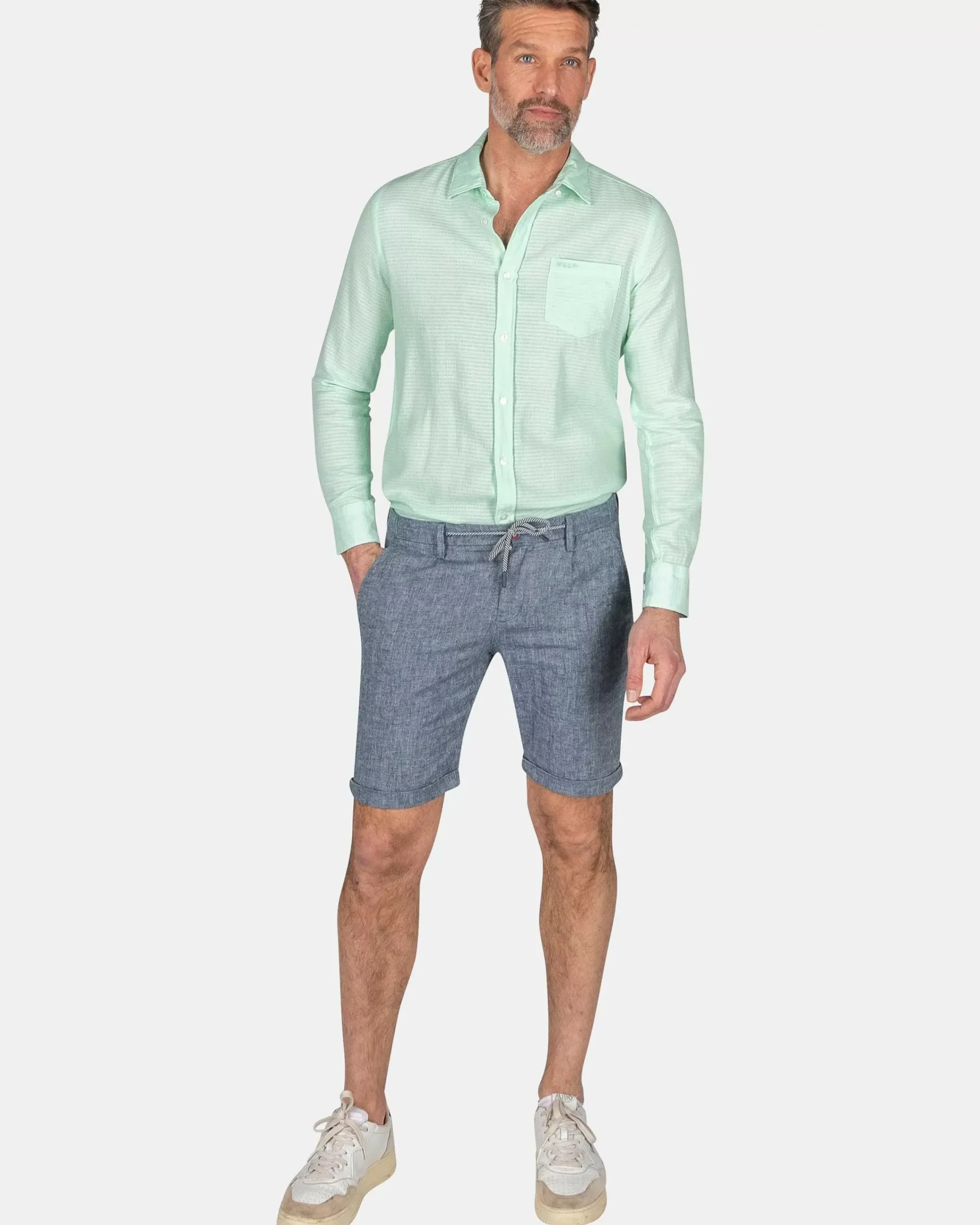 NZA New Zealand Auckland Overhemden|Katoenen Overhemd -Teal Green