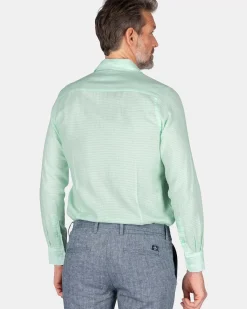 NZA New Zealand Auckland Overhemden|Katoenen Overhemd -Teal Green