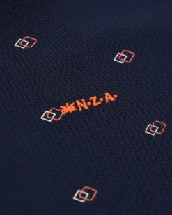 NZA New Zealand Auckland Polo-Shirts|Katoenen Polo Met Stippen -Traditional Navy