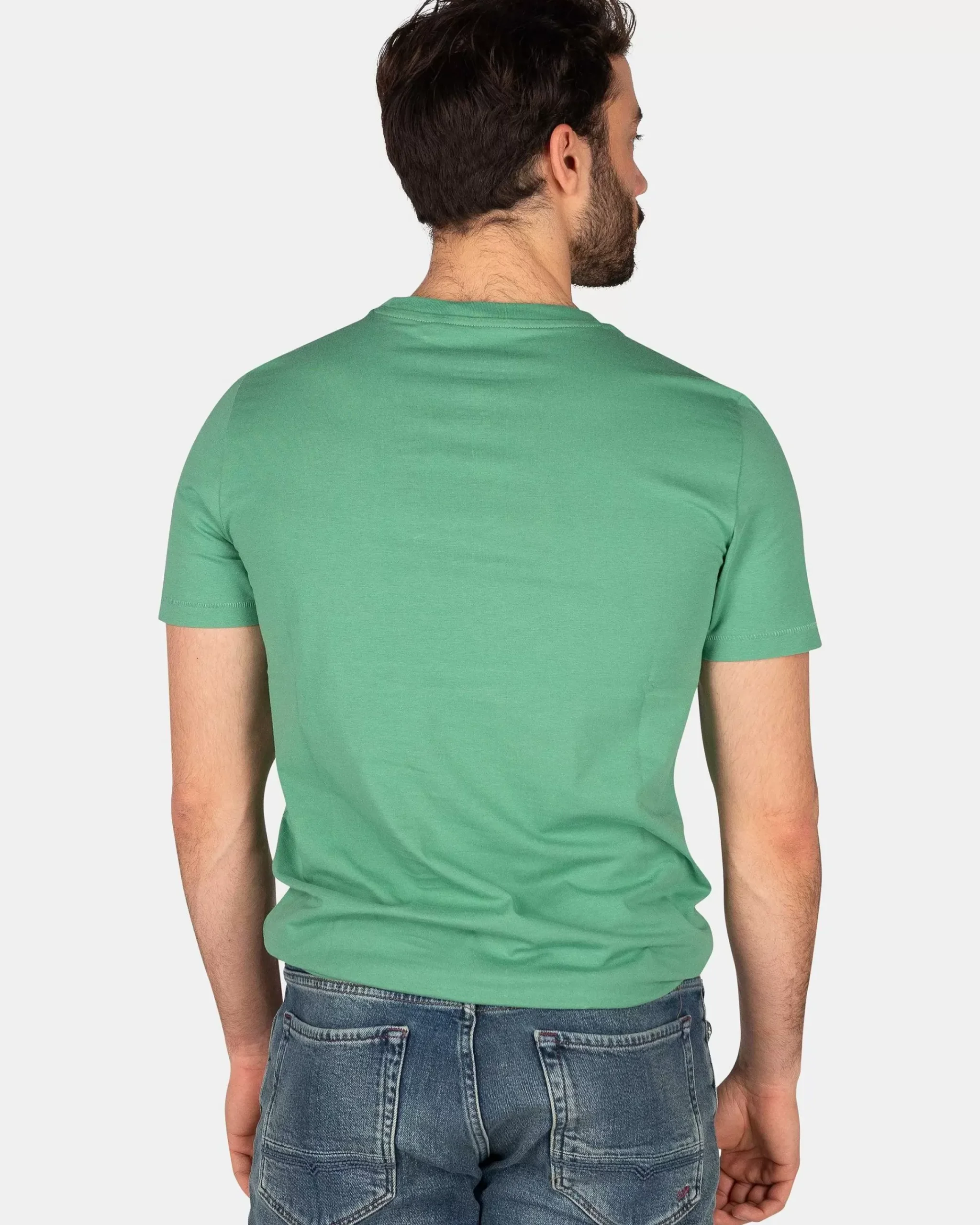NZA New Zealand Auckland T-Shirts|Katoenen T-Shirt Met Logo-Amazon Green