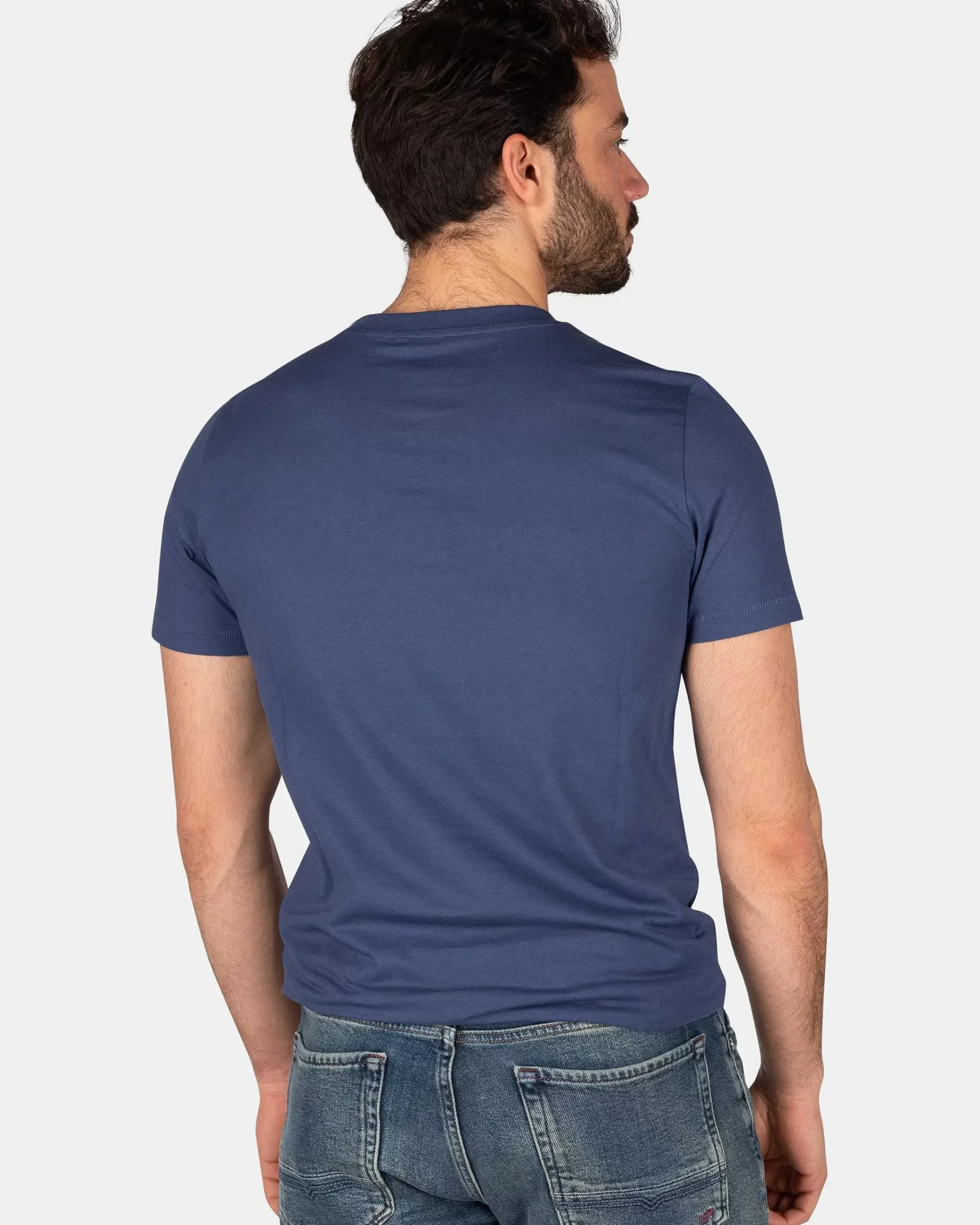 NZA New Zealand Auckland T-Shirts|Katoenen T-Shirt Met Logo-Dusk Navy