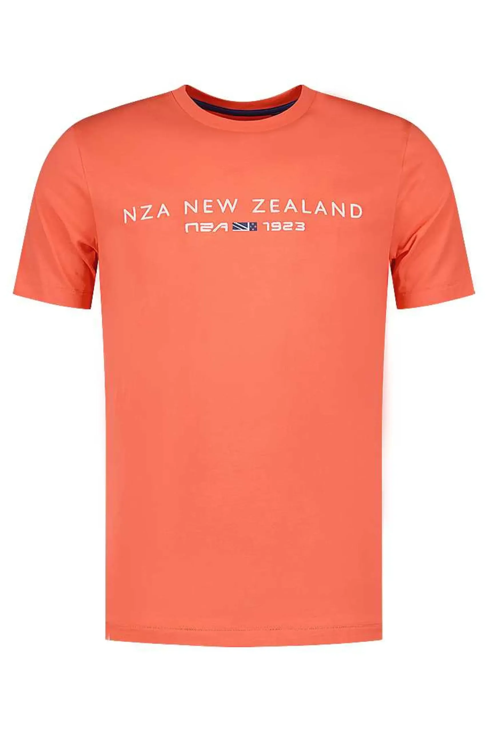 NZA New Zealand Auckland T-Shirts|Katoenen T-Shirt Met Logo-Golden Orange