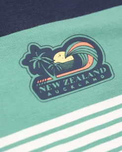 NZA New Zealand Auckland T-Shirts|Katoenen T-Shirt Met Ronde Hals-Cream
