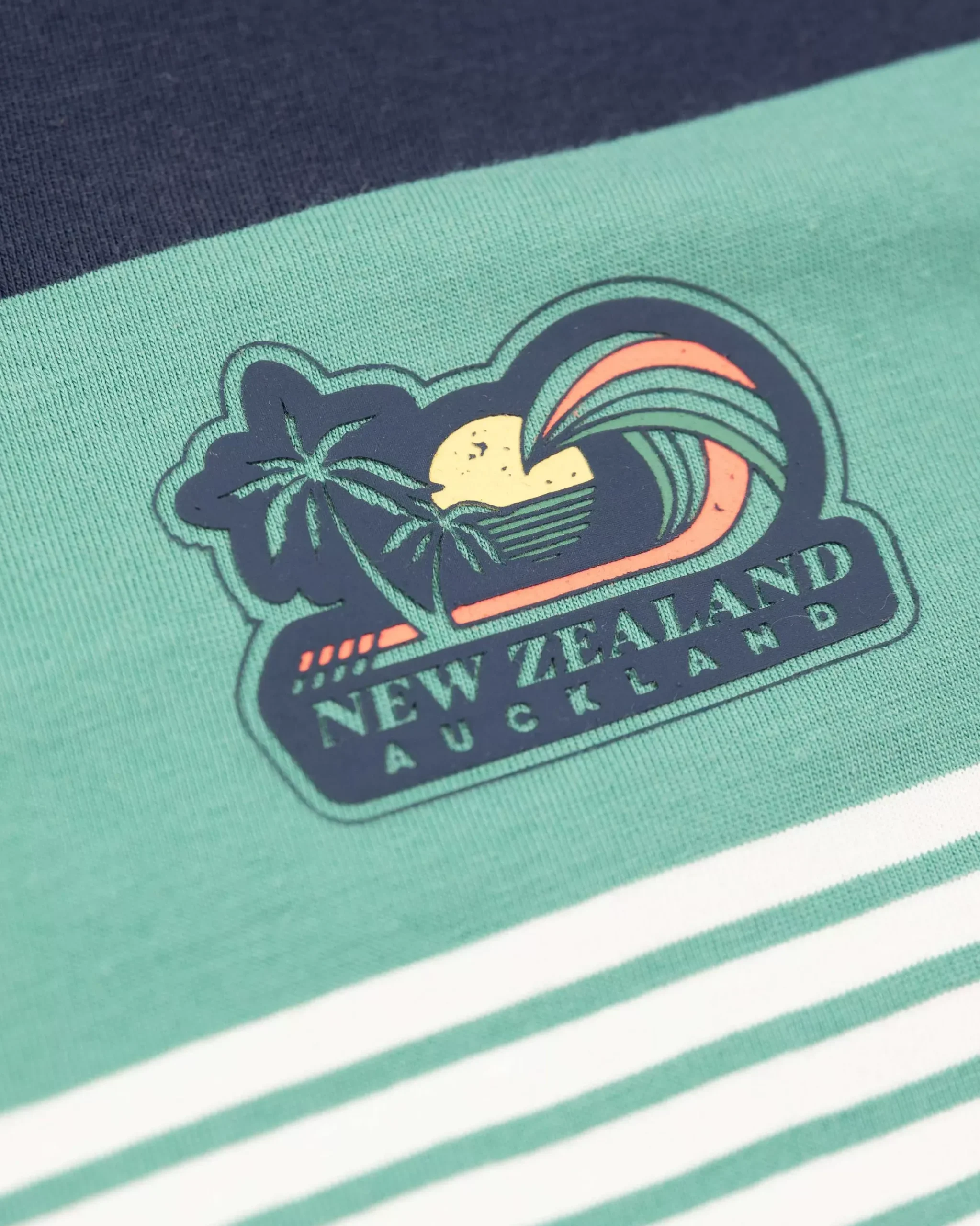NZA New Zealand Auckland T-Shirts|Katoenen T-Shirt Met Ronde Hals-Cream