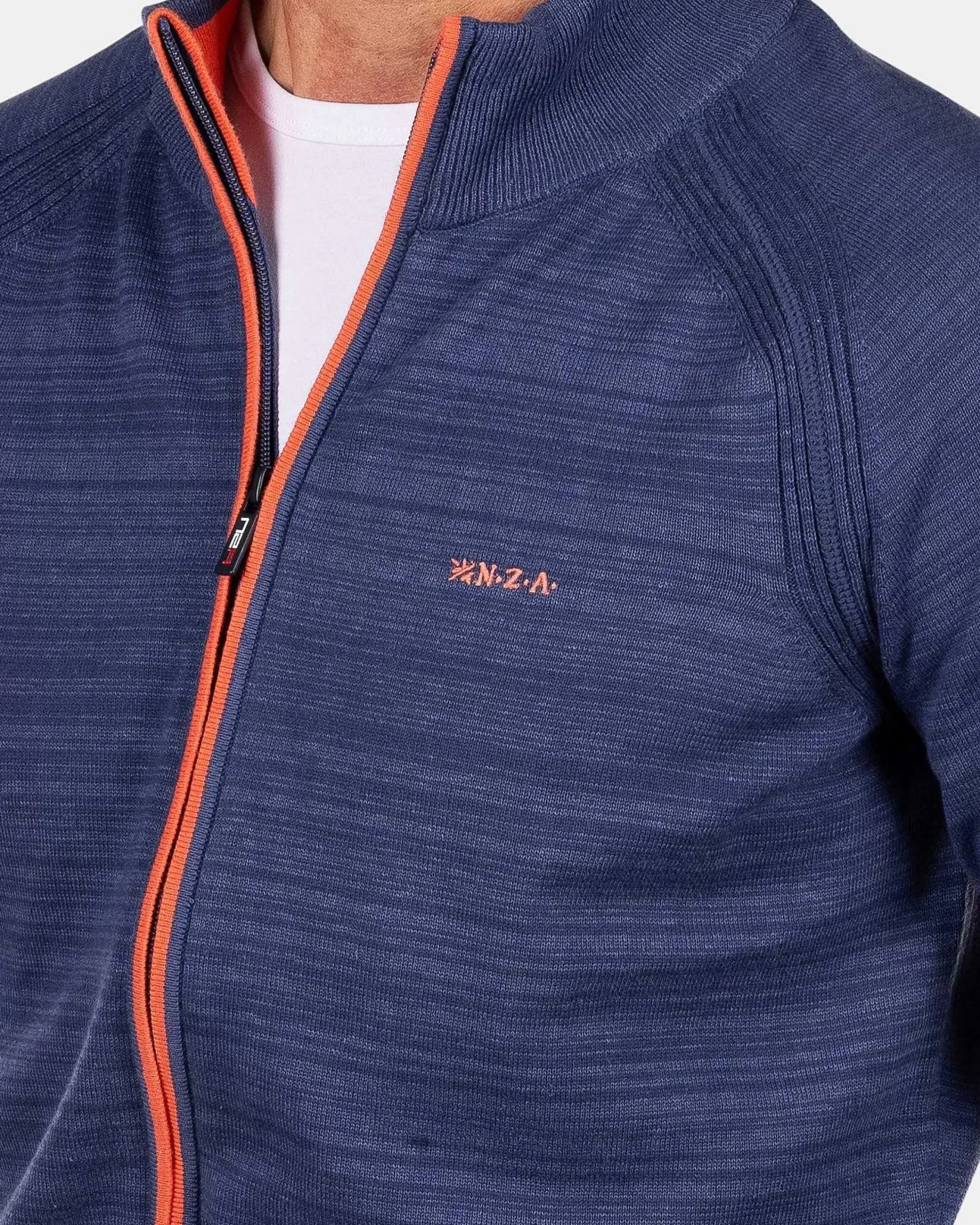 NZA New Zealand Auckland Truien|Katoenen Vest Met Rits-Dusk Navy