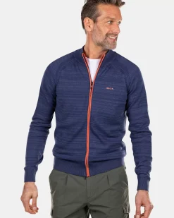 NZA New Zealand Auckland Truien|Katoenen Vest Met Rits-Dusk Navy
