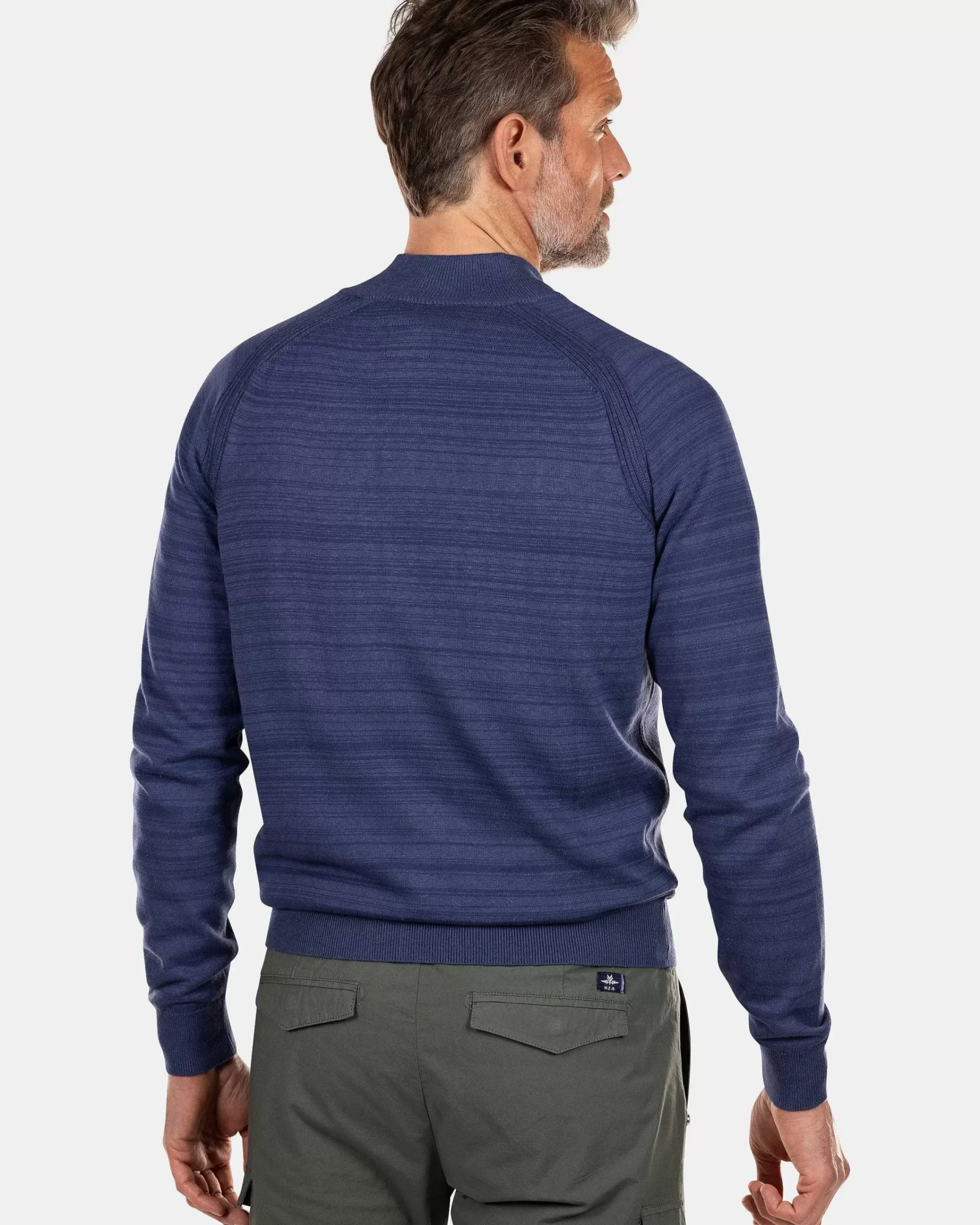 NZA New Zealand Auckland Truien|Katoenen Vest Met Rits-Dusk Navy