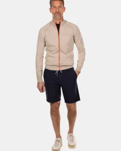 NZA New Zealand Auckland Truien|Katoenen Vest Met Rits-Shimmering Sand
