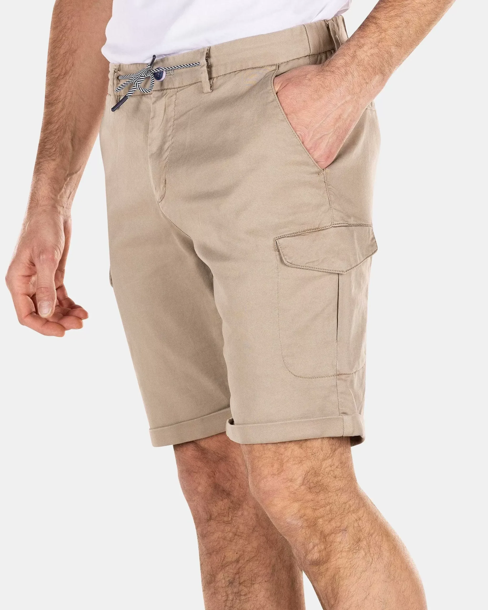 NZA New Zealand Auckland Broeken|Korte Cargo Met Stretch-Shimmering Sand