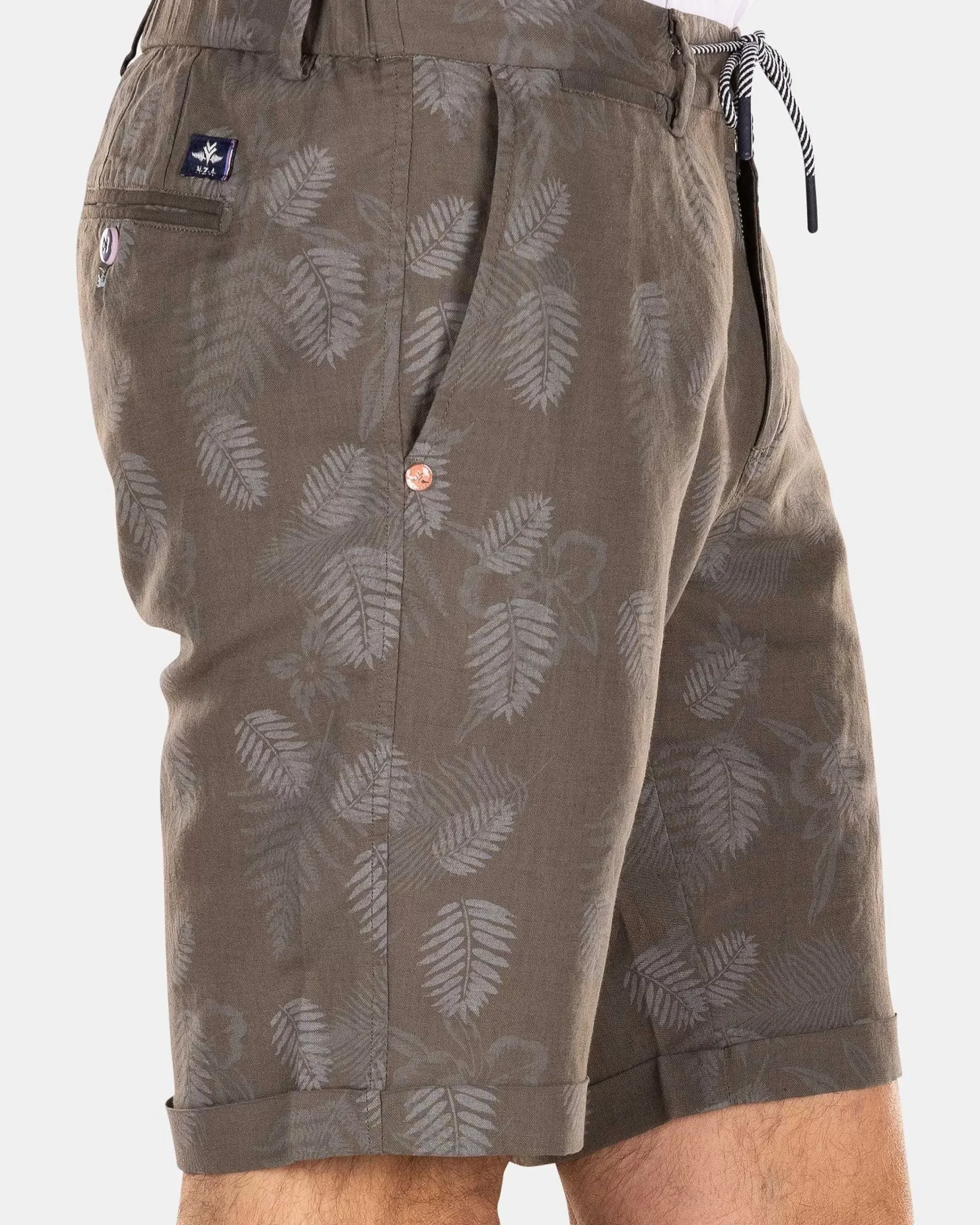 NZA New Zealand Auckland Broeken|Korte Chino Van Linnen-Misty Army