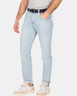 NZA New Zealand Auckland Broeken|Lichtblauwe Spijkerbroek Met Stretch-Bleach Denim