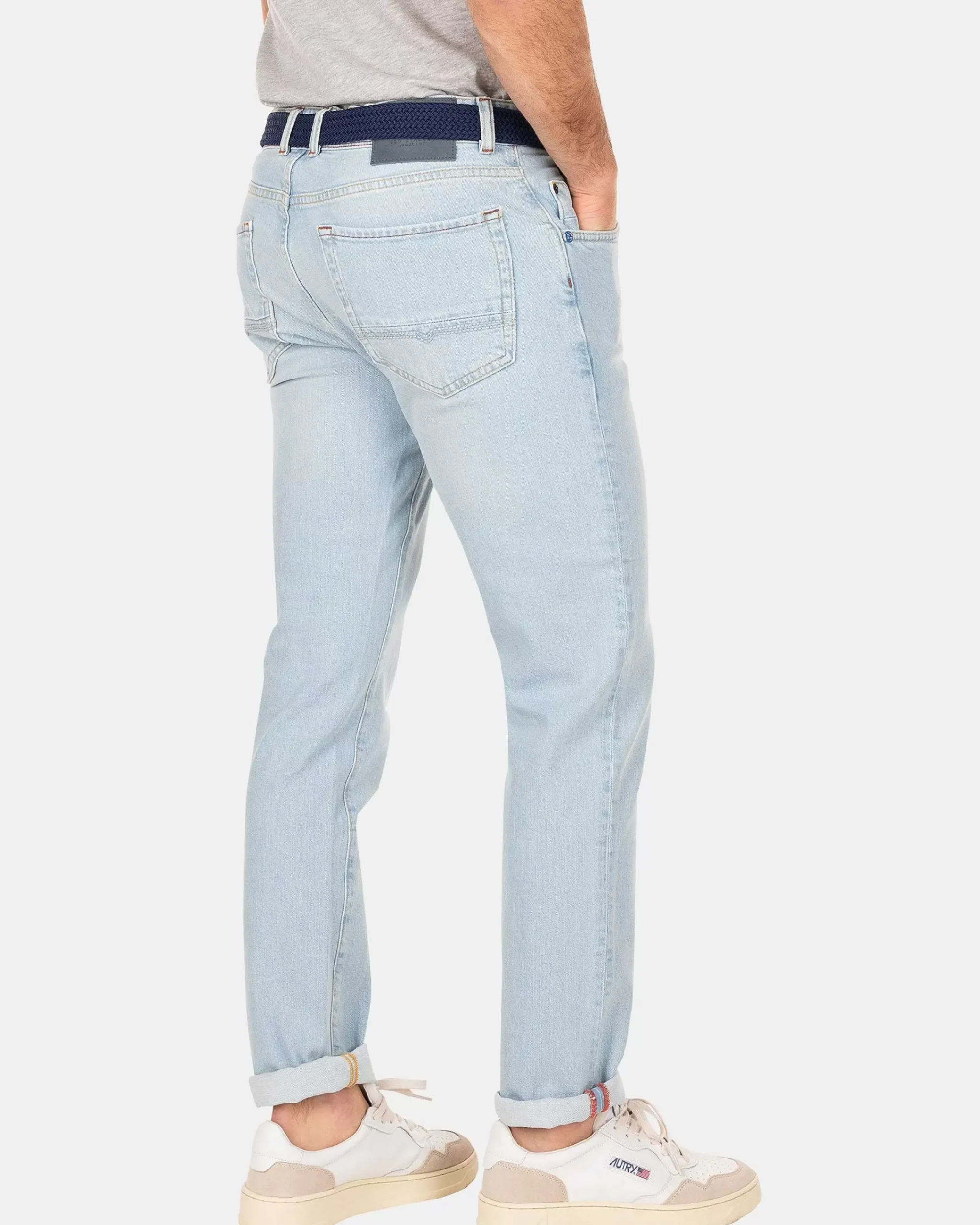 NZA New Zealand Auckland Broeken|Lichtblauwe Spijkerbroek Met Stretch-Bleach Denim