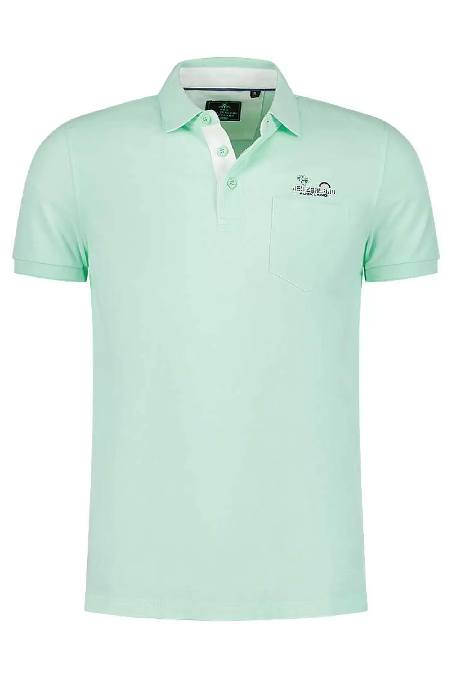 NZA New Zealand Auckland Polo-Shirts|Lichte Katoenen Polo-Teal Green