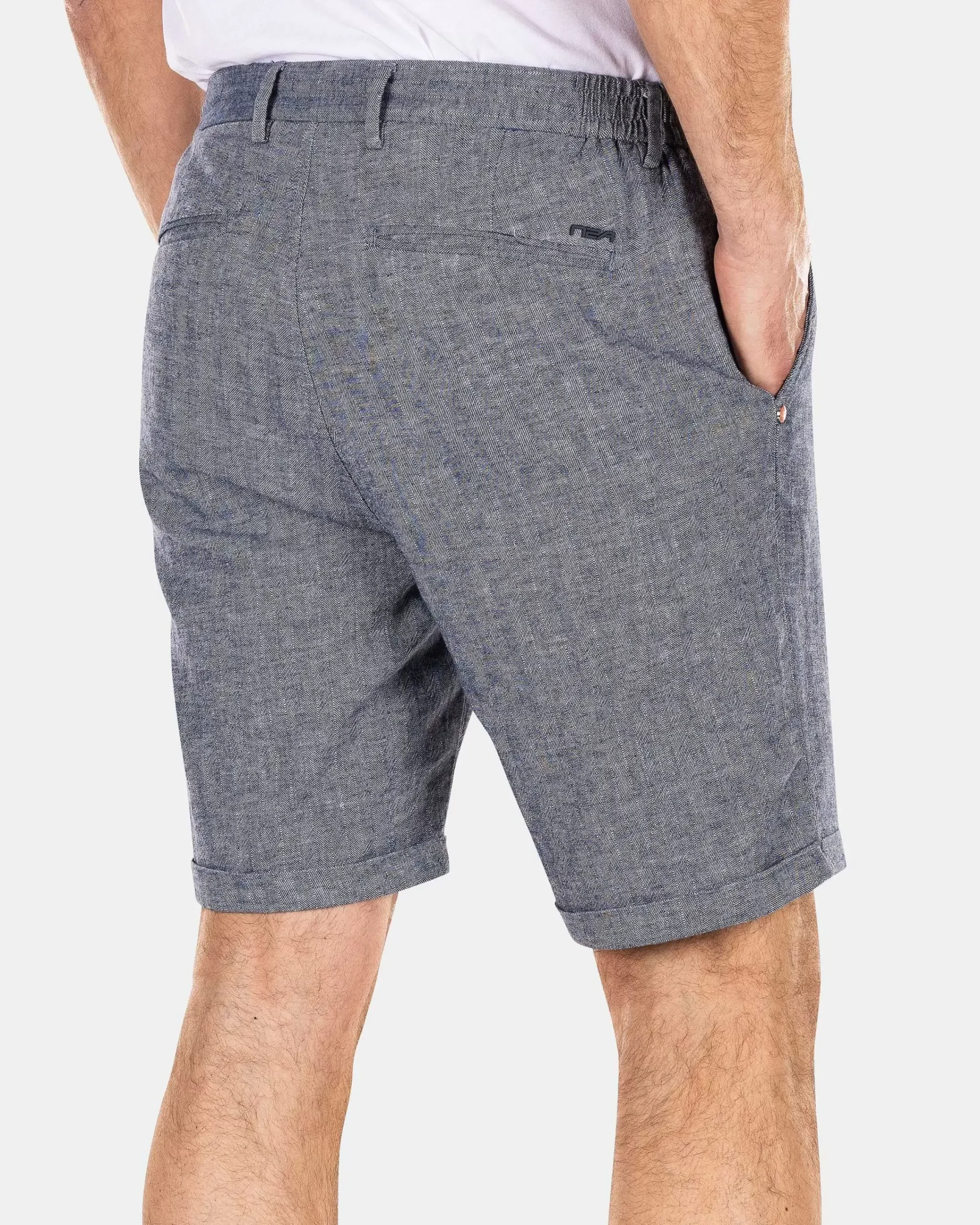 NZA New Zealand Auckland Broeken|Linnen Korte Broek-Dusk Navy