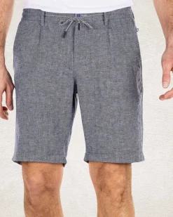 NZA New Zealand Auckland Broeken|Linnen Korte Broek-Dusk Navy
