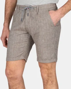 NZA New Zealand Auckland Broeken|Linnen Korte Broek-Misty Army