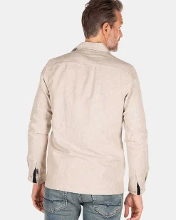 NZA New Zealand Auckland Overhemden|Linnen Overshirt-Shimmering Sand