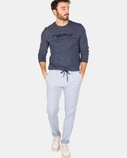 NZA New Zealand Auckland T-Shirts|Longsleeve Met Ronde Hals-Traditional Navy