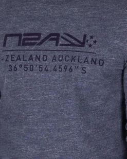 NZA New Zealand Auckland T-Shirts|Longsleeve Met Ronde Hals-Traditional Navy