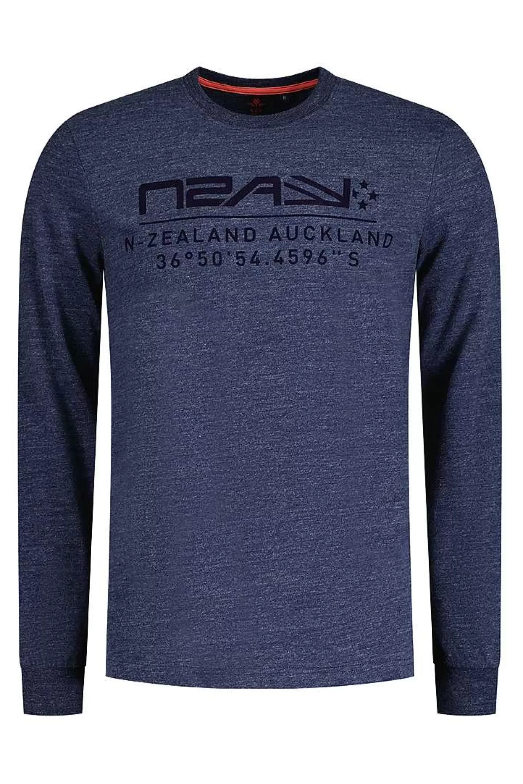 NZA New Zealand Auckland T-Shirts|Longsleeve Met Ronde Hals-Traditional Navy