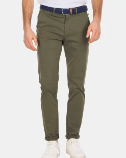 NZA New Zealand Auckland Broeken|Napier Twill Stretch-Army Groen