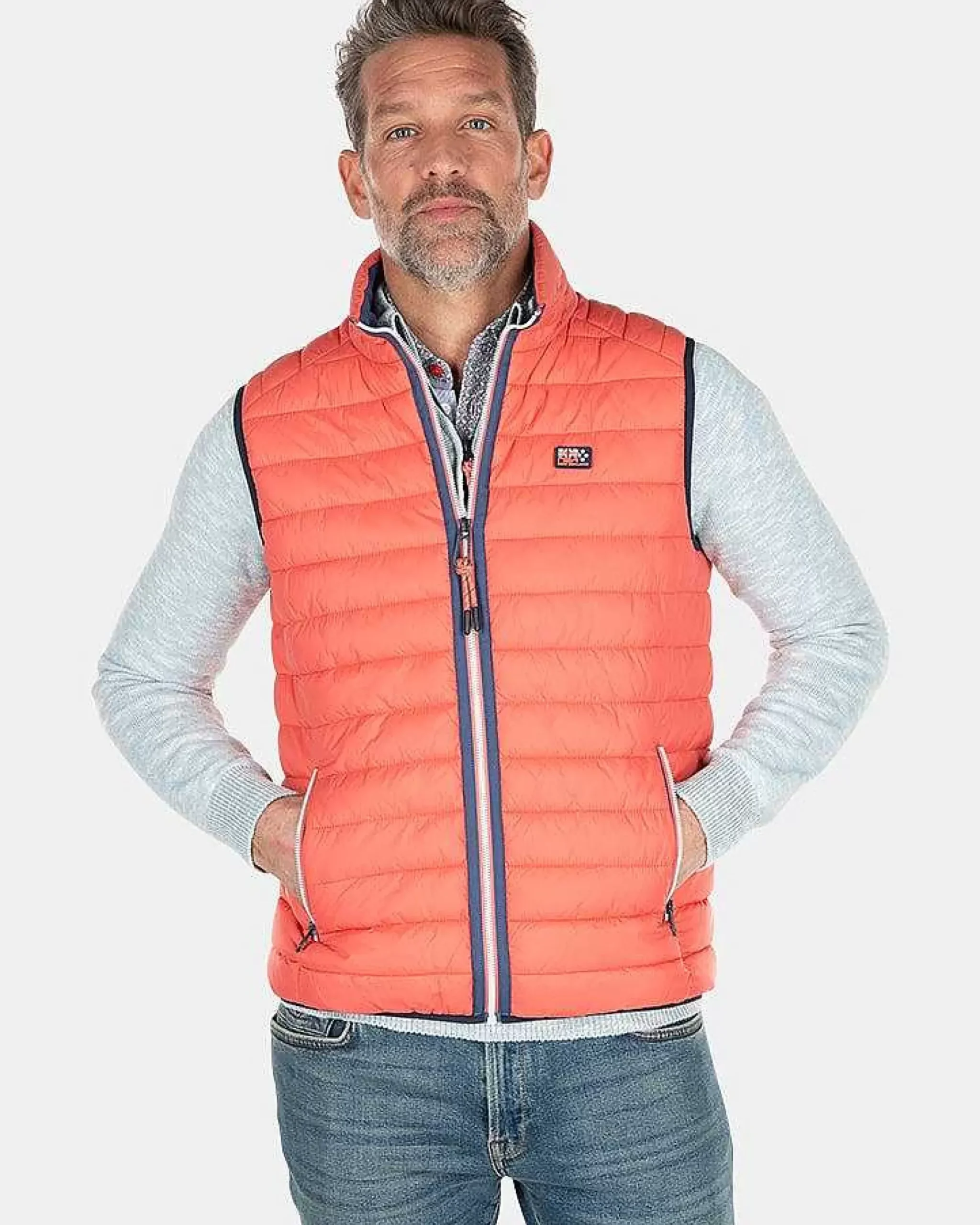 NZA New Zealand Auckland Jassen|Nylon Bodywarmer-Golden Orange