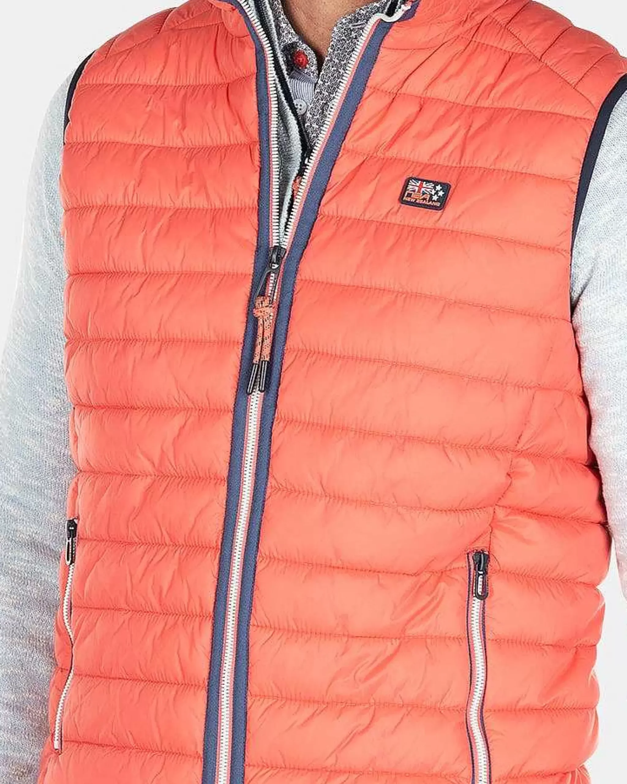 NZA New Zealand Auckland Jassen|Nylon Bodywarmer-Golden Orange