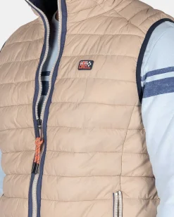 NZA New Zealand Auckland Jassen|Nylon Bodywarmer-Shimmering Sand
