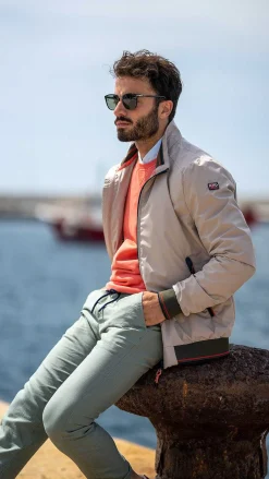 NZA New Zealand Auckland Jassen|Nylon Bomberjack-Shimmering Sand