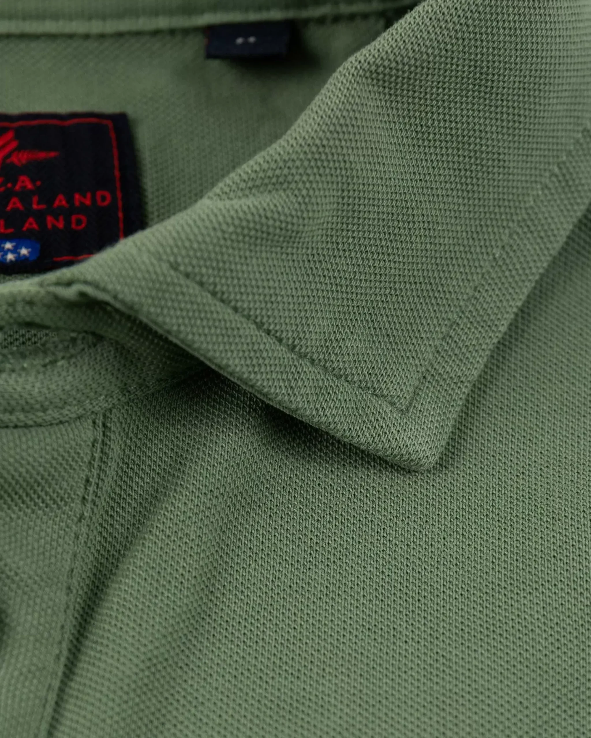 NZA New Zealand Auckland Polo-Shirts|Nza Heritage Polo Shirt-Active Army