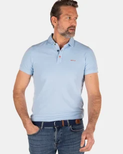 NZA New Zealand Auckland Polo-Shirts|Nza Heritage Polo Shirt-Bright Sky