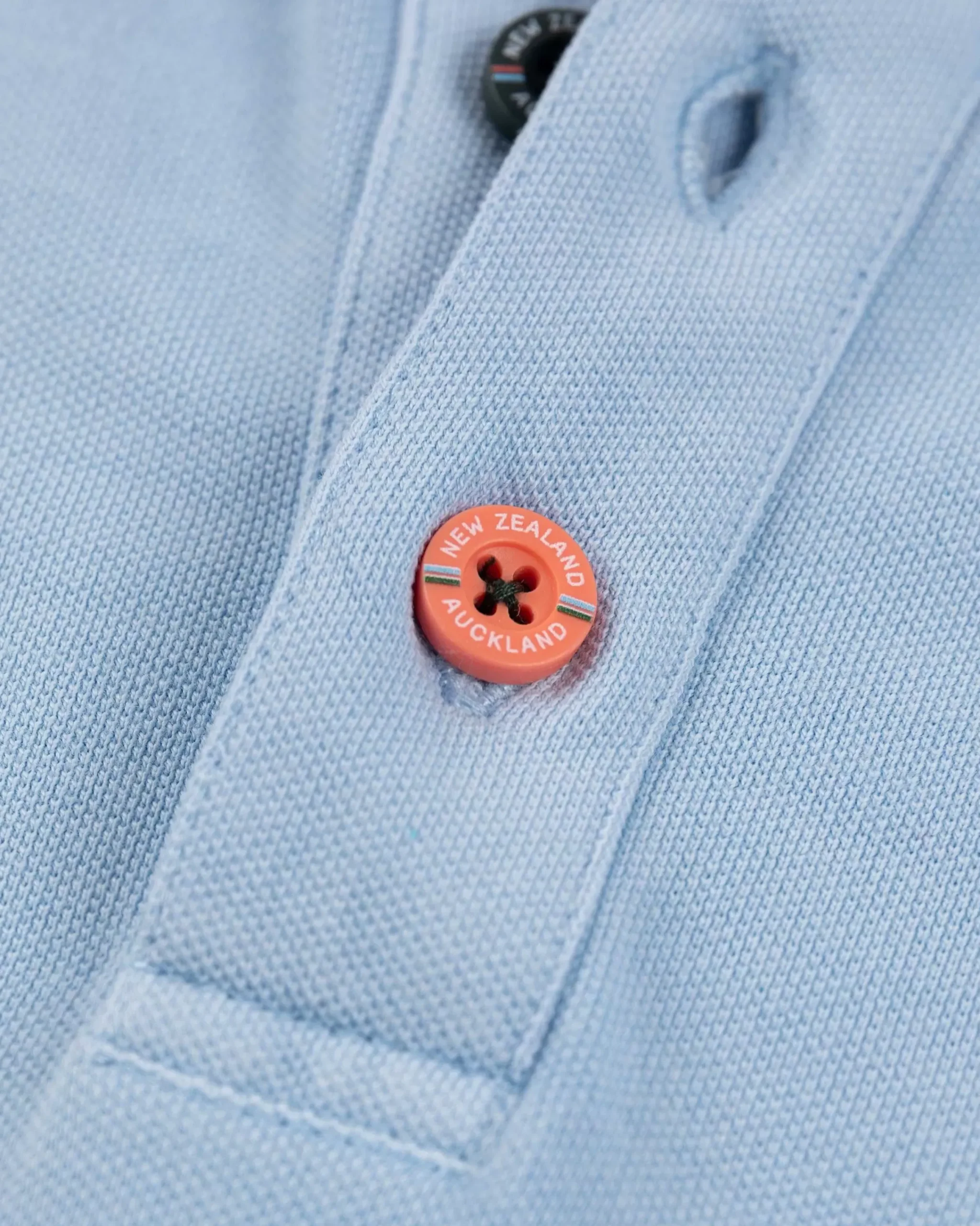 NZA New Zealand Auckland Polo-Shirts|Nza Heritage Polo Shirt-Bright Sky