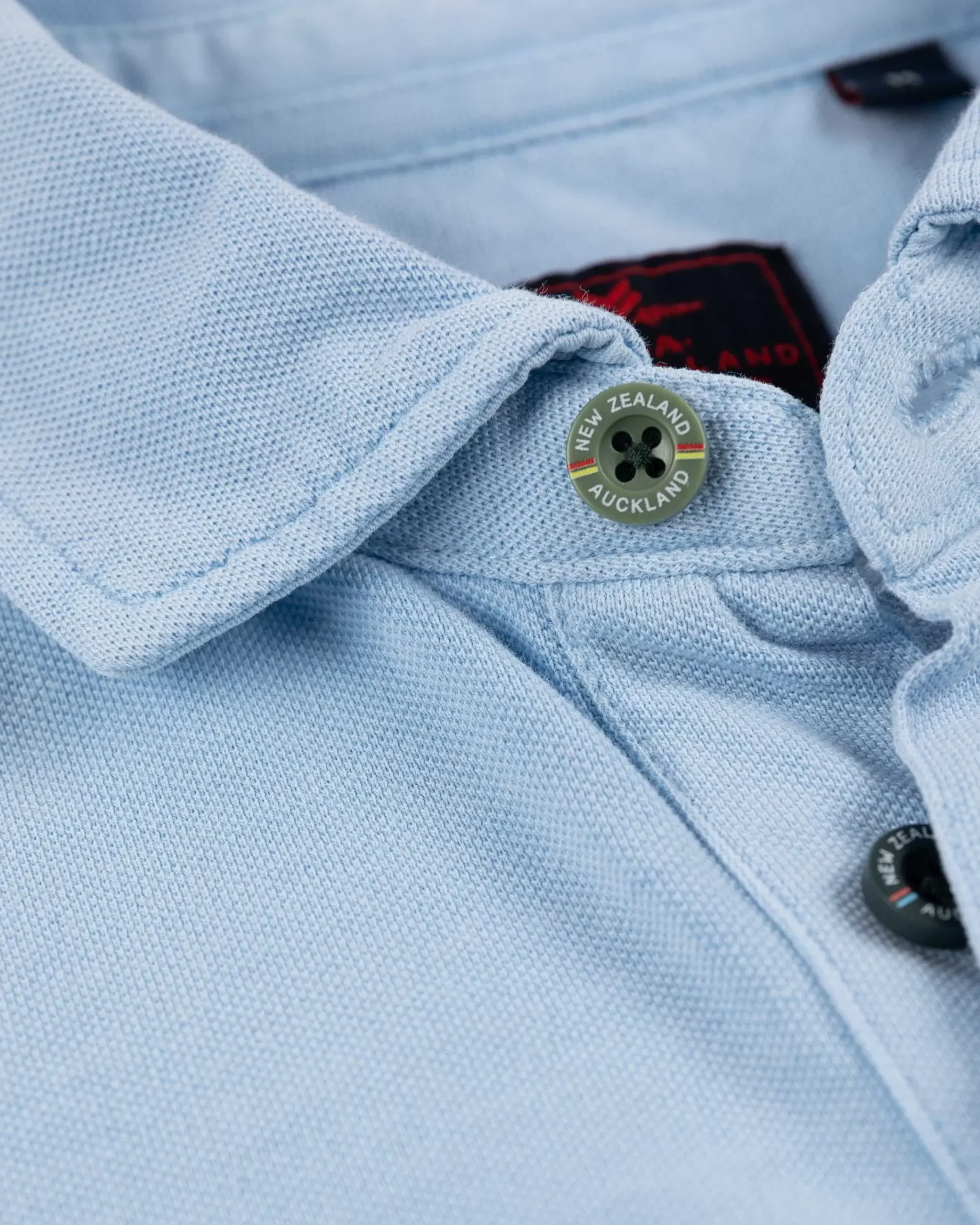 NZA New Zealand Auckland Polo-Shirts|Nza Heritage Polo Shirt-Bright Sky