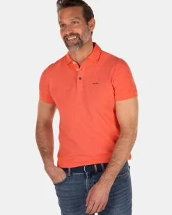 NZA New Zealand Auckland Polo-Shirts|Nza Heritage Polo Shirt-Burned Orange