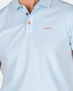 NZA New Zealand Auckland Polo-Shirts|Plain Cotton Polo-Rhythm Blue