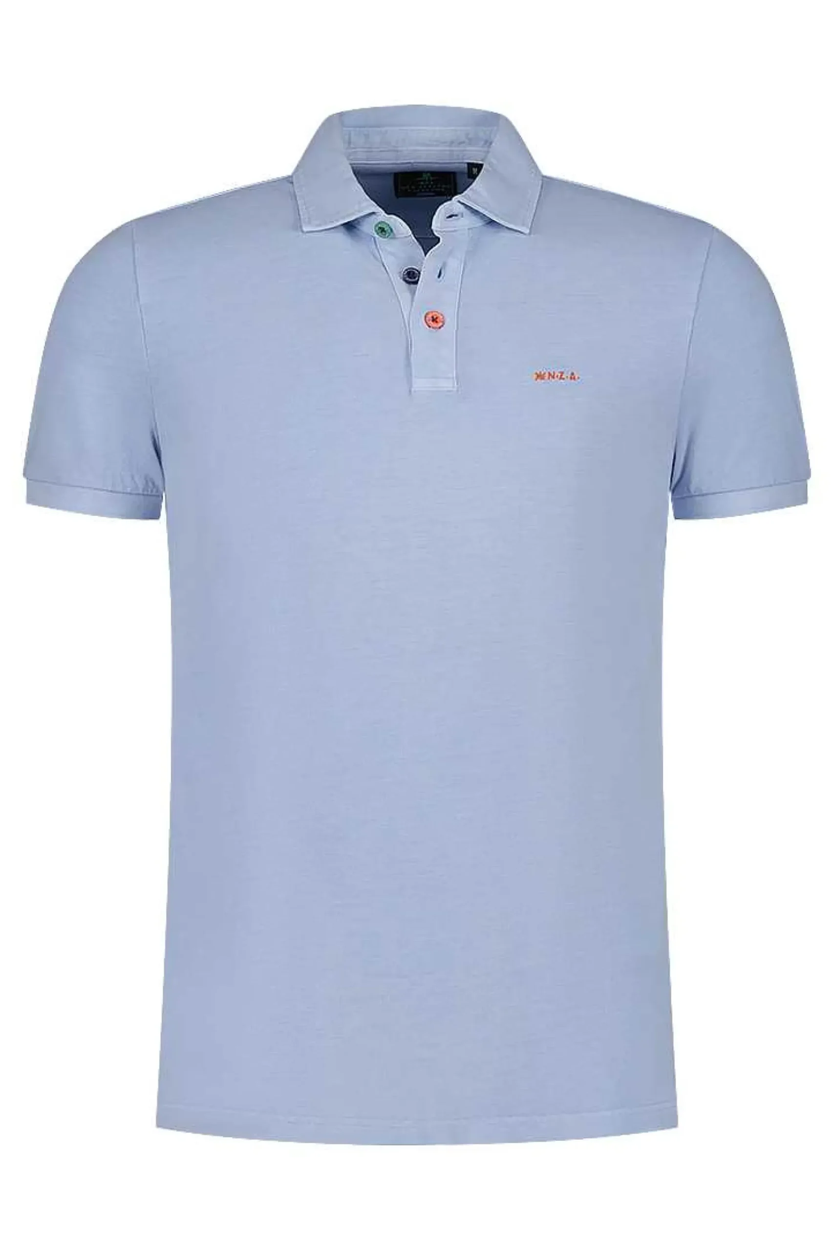 NZA New Zealand Auckland Polo-Shirts|Plain Cotton Polo-Rhythm Blue