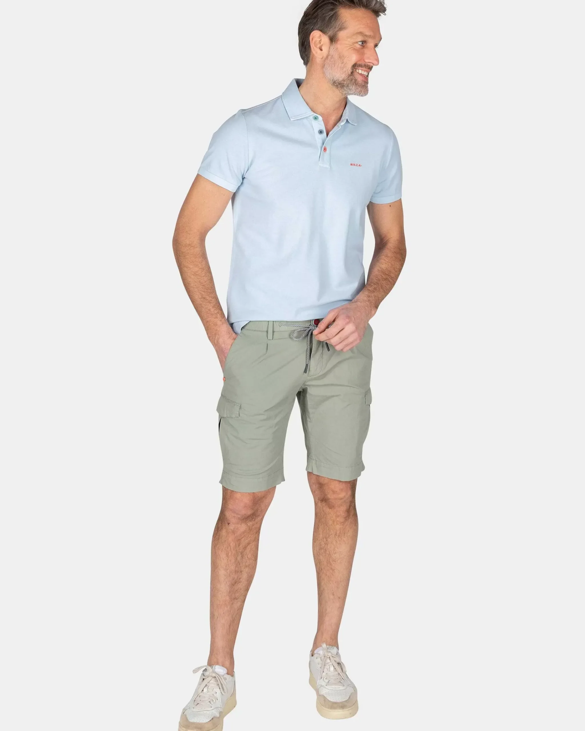 NZA New Zealand Auckland Polo-Shirts|Plain Cotton Polo-Rhythm Blue