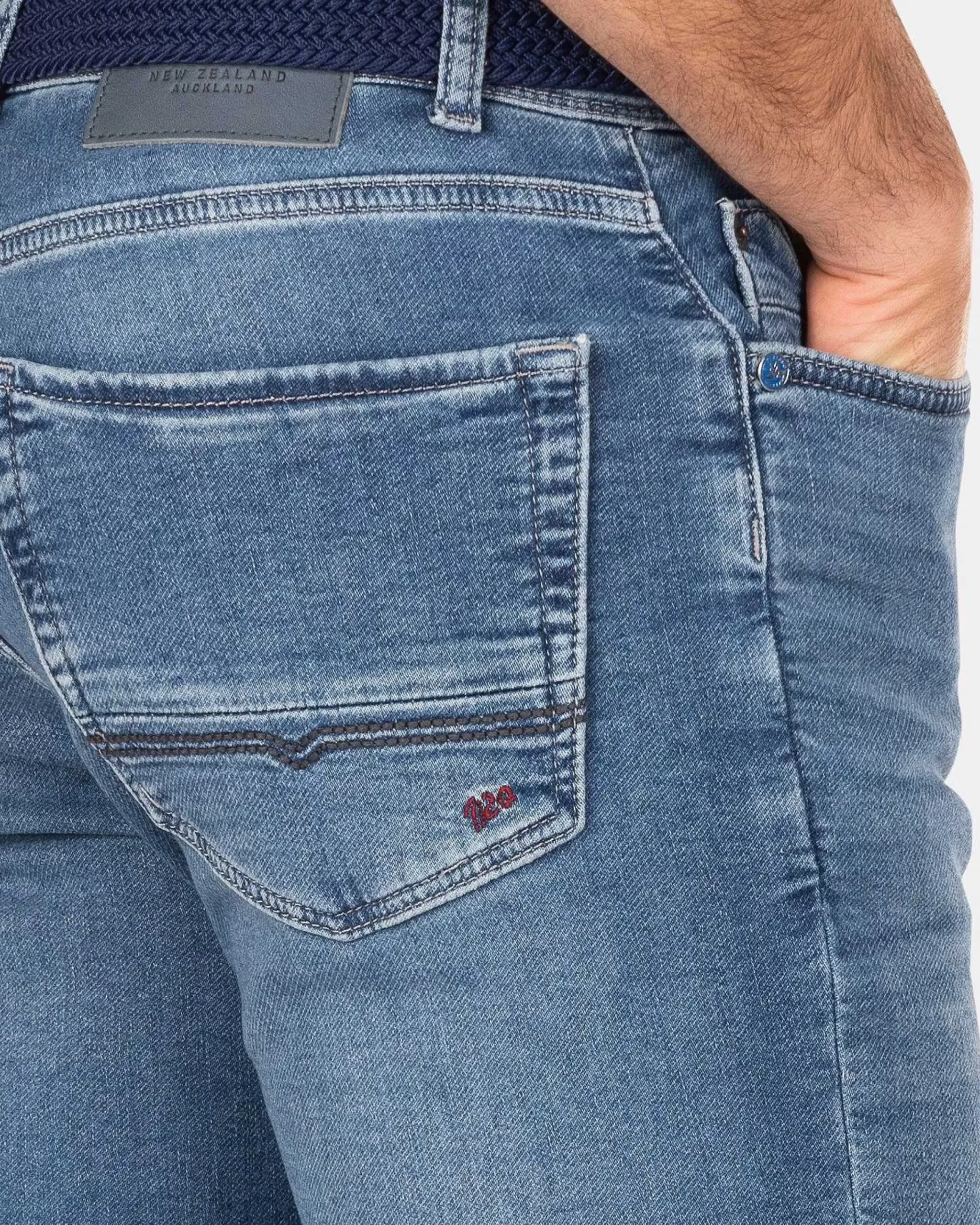 NZA New Zealand Auckland Broeken|5-Pocket Spijkerbroek Met Stretch-Original Blue