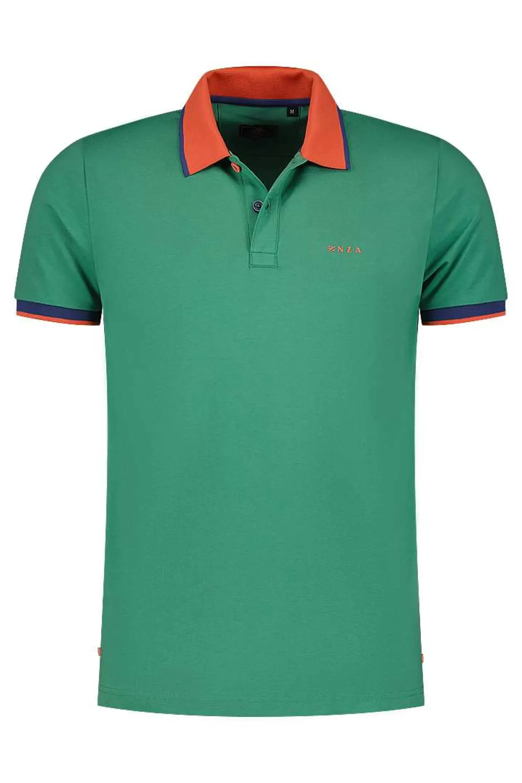 NZA New Zealand Auckland Polo-Shirts|Sportieve Effen Polo-Amazon Green